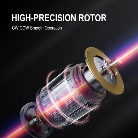 High-precision rotor of the Electric AC Worm Gear Motor 180W With 1 To 15 Reducer 95 RPM Output Reversible Variable Speed 18mm Shaft Speed Controller Heavy Duty Industrial Gearbox For Precision Positioning And Machinery.