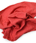 Premium Red Cotton Shop Towels Industrial Grade Tough As Nails Heavy Duty Highly Absorbent Reusable And Durable, 10x12 inches