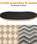 Heavy Duty Oval Furniture Sliders Complete Set Of 16 Smooth Glide Pads For Carpet And Hardwood Floors Reusable Movers for scratch-free glide.