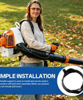 Top Tier Replacement Handle Clamp Support For Stihl Backpack Leaf Blowers Br450 Br700 Br800x 4282-790-0700 held by a user.