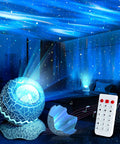 3 In 1 Aurora Night Light Projector With 33 Light Effects Bluetooth Speaker White Noise And Remote Control Dinosaur Egg Theme