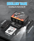 Tactical Flashlight With Holster And Charger, 1000 Lumen LED Duty Light kit including holster, charger, and manual on display
