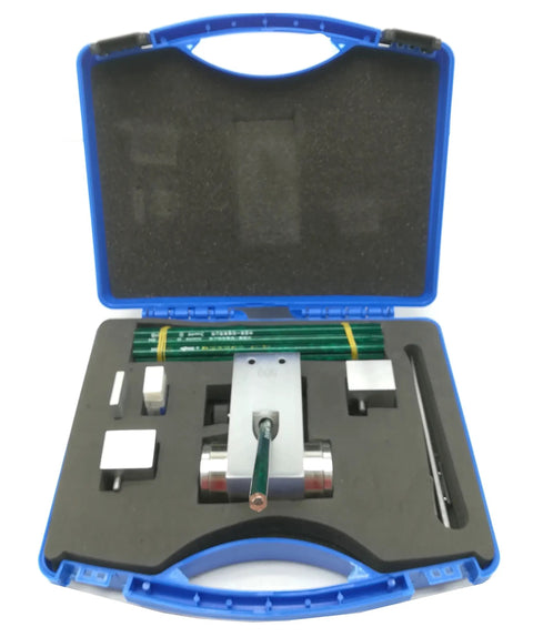Pencil Hardness Tester Kit With 13 Pencils And 500 Gram 750 Gram And 1000 Gram Weights For Abrasion And Scratch Resistance Testing Of Paint Coatings And Film Quality For Pros QHQ A open case with pencils and weights