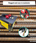Heavy Duty Automatic Steel Bar Circle Bender Delivers Beast Mode Power To Shape Rebar Quick As Lightning For Hardworking Contractors On Tight Job Sites with steel idler wheels.