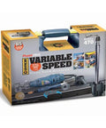 PowerPro Variable Speed Rotary Tool Kit With 85-Piece Accessory Set, EZ-Lite, Cutting Guide, Flex Shaft, And Sturdy Storage Box packaging