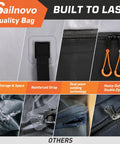 Close-up of Rooftop Cargo Carrier Bag 21 Cubic 1000D PVC Waterproof Soft Shell with reinforced strap and heavy-duty zipper details.