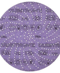 Close-up of Xtract Cubitron II Hookit Clean Sanding Film Disc 775L 6 Inch with dust extraction holes and printed details.