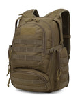 25L Tactical Backpack With MOLLE System Rugged Daypack For Hiking Camping Travel And Motorcycle Adventures Hydration Bladder Compatible 600D Khaki Go-To Utility That Keeps Your Gear Safe On Tough Trails