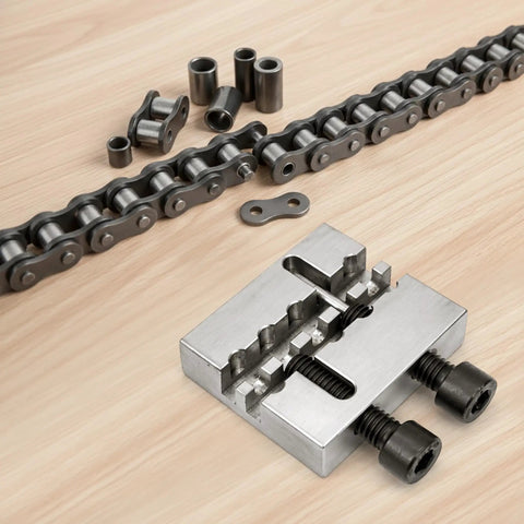 Heavy Duty Pro Grade Chain Breaker Tool For Bikes And Racing With CNC Carbon Steel Construction, Precision Six Pin Design