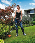 Person using Worx Weed Eater String Trimmer outdoors