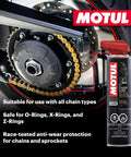 Off Road Motorcycle Chain Care Kit All In One Maintenance System With Chain Cleaner And Off Road Chain Lube