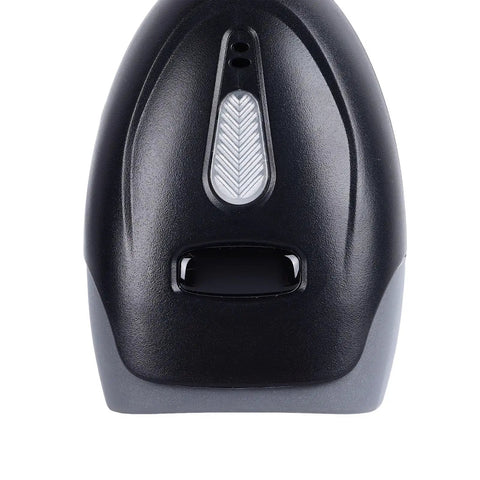 Close-up of 2D Barcode Scanner With Lightning Fast Accurate Scanning Wired USB Handheld Reader For Laptops PCs Cashier Desks