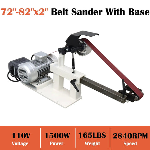 Built Tough Bench Belt Sander And Disc Grinder features smooth stepless speed shift with 1500W motor and base for stable use.
