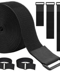 1.5 Inch Wide Cinch Straps 16 Foot Heavy Duty Nylon Cable Ties With 20 Buckles For Custom Lengths And Easy Organization