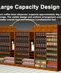 Large capacity design of Top Shelf Coffee Bean Dispenser Duo Pack for Kitchen And Cafe Counter with multiple compartments.