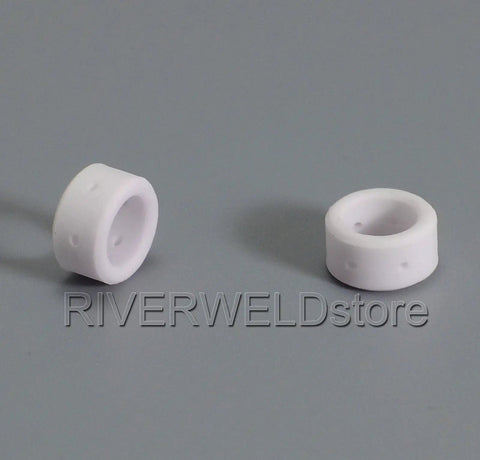 Pro Grade Plasma Cutter Torch Consumables Kit PT 23 PT 27 ceramic swirl rings close-up