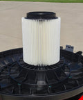 Replacement Vacuum Filter For Craftsman 17816 And Ridgid VF4000 Wet Dry Shop Vacs showcased on vacuum base
