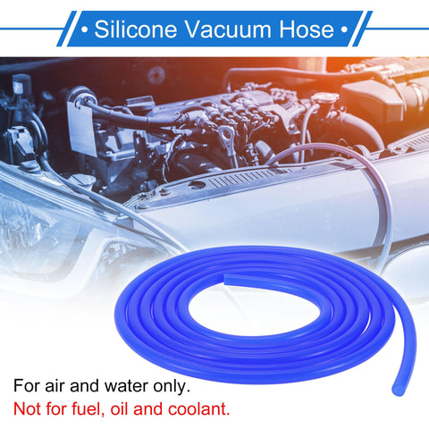 Blue Silicone Vacuum Tubing Hose For Automotive Use 10 Feet Long Three Sixteenth Inch Inner Diameter Two Millimeter Wall