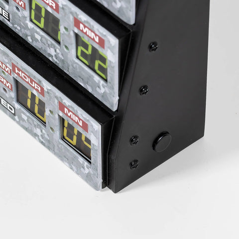 Side view of Back To The Future 3D Wall Lamp For Gaming Rooms And Space, Flicker Free Ambient Light, Eye Friendly LED Accent.