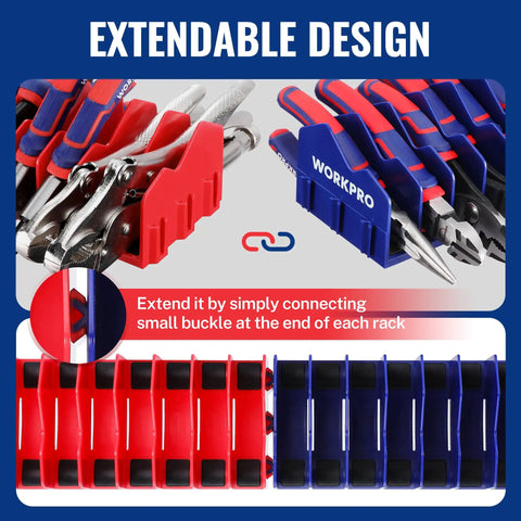 Two Pack Pliers Organizer Rack With No Slip Rubber Base 20 Slot Tool Box Organizer For Drawers And Cabinets Pliers Holder