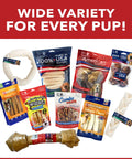 Assorted dog chew treat packages with American Beefhide Mini Rolls Dog Chew Treats 3 To 3.5 Inches Natural Flavor Long Lasting