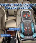 Ready To Roll 12 Volt Car Charger Adapter With Extra Long Power Cord Cable For Snailax Comfier Back Massage Cushion in car.