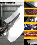 Heavy Duty 12 Inch Aviation Tin Snips For Sheet Metal Cutting Beast Of A Cutter With Long Straight Cut And Precise Jaws Drop Forged Chromium Vanadium Steel Built To Handle Tough Jobs cutting metal sheet