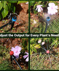 Close-up of the Upgraded 2026 Automatic Drip Irrigation Kit For Garden And Yard With Quick Connect PE Tubing and drip emitters.