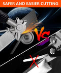 Heavy Duty Electric Drill Plate Cutter Nibbler Attachment For Sheet Metal Shearing, showcasing precision cutting vs traditional scissors.