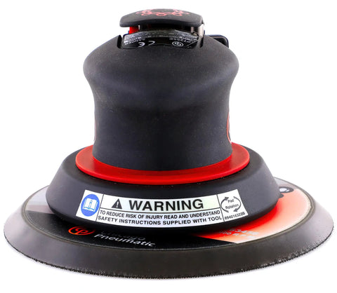 Air Powered Random Orbital Sander For Woodworking And Home Improvement, 6 Inch Hook And Loop Sanding Tool, Non Vacuum, 12,000 RPM