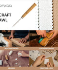Heavy Duty Woodworking Scratching Awl A Kickass Leather Stitching Tool With An Ergonomic Grip for crafting and sewing.
