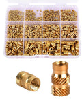 Heavy-Duty 520Pcs Heat-Set Threaded Inserts Kit for 3D Printing M2 M3 M4 M5 displayed in organized plastic case