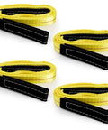 4 Pack Lifting Sling Straps 6 Ft By 1 In Durable Nylon Tow Straps With 2 Flat Eye Loops Heavy Duty Rigging Web Sling 3300 Lb
