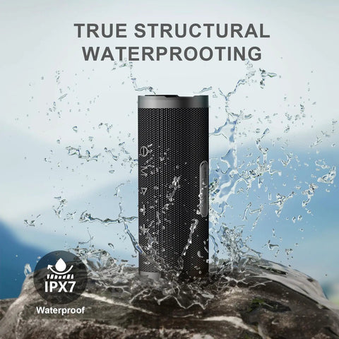 Compact Wireless Bluetooth Speaker With 24W Stereo Sound All Day 24H Playtime IPX7 Waterproof TWS Dual Pairing