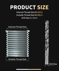 M11x1.5 Thread Repair Kit With Stainless Steel Inserts And Installation Driver Includes Drill Tap Counterbore