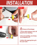 Installation guide for 63 Piece 1 Inch Sanding Discs Kit With Hook And Loop For Drill Shanks 1 Eighth And 1 Quarter Inch Wet Dry Pads.