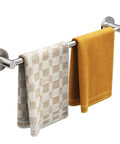 Super Strong Magnetic Towel Bar With Large Base And Hidden Magnet Design Non Slip Towel Holder installed with towels