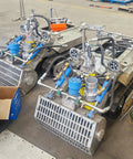 Remote Controlled Pond Dredger With Tracks For Easy Sludge Cleanup In Farm Fish Ponds And Lakes, hydraulic machine in workshop