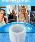 Six Pack Humidifier Filter Replacements For Vicks V3100 V3500 V3600 V3700 V3900 VEV320 Kaz 3020 And Honeywell, round filter in focus