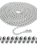 Stainless Steel Ball Chain Extension For Window Blind Vertical Replacement 10 Feet Beaded Pull Chain 4 5mm With 10 Connectors