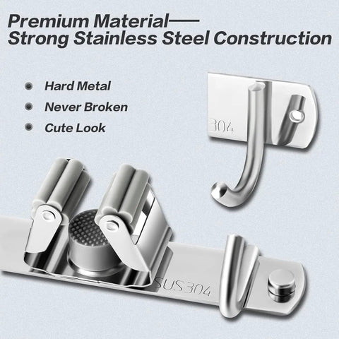 Premium stainless steel wall mount holder for baby playard with durable non slip edges, showcasing strong construction