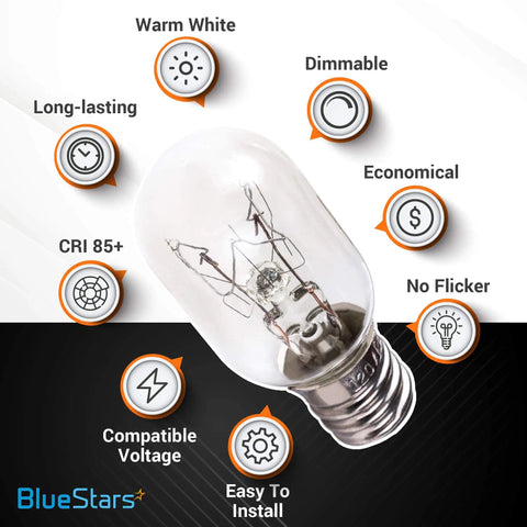 8 Packs 25W E12 T20 Incandescent Bulbs For Himalayan Salt Lamps And Wax Warmers 120V 2700K Warm White Light 150 Lumen
