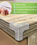 Clear Corner Protectors For Furniture 12 Pack With T Shape Edge Guards Baby Proof Cushions Silicone 30 Mm Small Full Corner Coverage on table