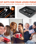 Five Piece Magnetic Pickup Tool Kit With Telescoping Flexible Flashlight Round And Square Inspection Mirrors And Two Magnetic Retrieval Rods Ideal Valentines Day Gift For Him Who Has Everything Stocking Stuffers For Men in open box and gift scenes