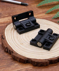 Adjustable Torque Position Control Hinges 2 Pack Black Door Gate And Cabinet Hinges With Screws E6 10 301 20 on wood