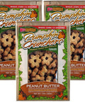 3 Pack Pumpkin Crunchers Dog Treats With Peanut Butter And Banana, Grain Free, Low Calorie Grab And Go Crunch, 14 Oz Each