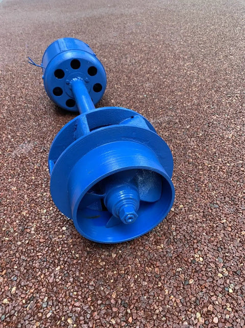 Dope 1000 Watt Axial Flow Hydro Turbine Generator For Low Head Hydropower Projects 1kW Single Phase Water Turbine blue unit