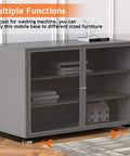 Extendable Washing Machine Dolly Furniture Rollers Black Adjustable Appliance Moving Carts Heavy Duty Wheels for furniture with mesh doors.