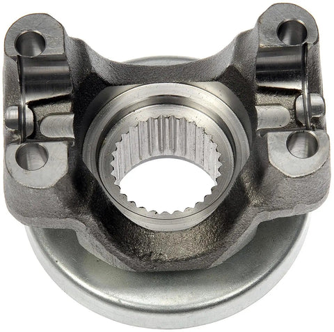 Built Tough Rear Differential Pinion Yoke Assembly With Integrated Slinger Fits 1963 To 1987 Buick Chevrolet Gmc Pontiac close-up view showing detailed gear design.