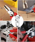 6.5 Inch Screw Extractor Pliers With Non Slip Jaws For Quick Removal Of Damaged Or Rusted Fasteners, Lineman Style Combination Pliers, By WorkPro